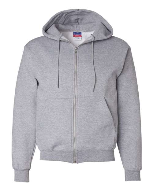 Champion S800 Adult Double Dry Eco Full-Zip Hooded Sweatshirt #color_LIGHT STEEL