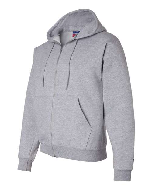 Champion S800 Adult Double Dry Eco Full-Zip Hooded Sweatshirt #color_LIGHT STEEL