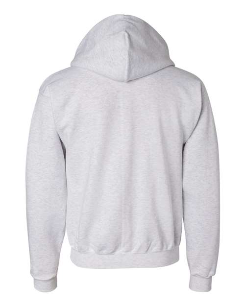 Champion S800 Adult Double Dry Eco Full-Zip Hooded Sweatshirt #color_SILVER GREY