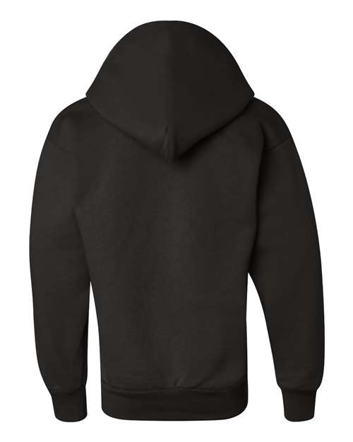 Champion S790 Youth Double Dry Eco Pullover Hooded Sweatshirt #color_BLACK