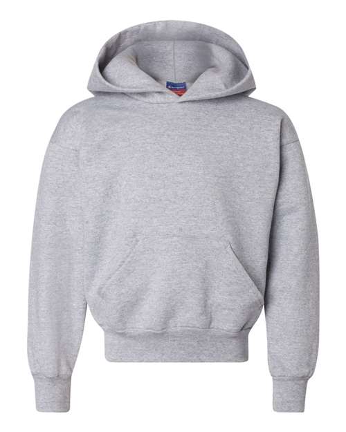 Champion S790 Youth Double Dry Eco Pullover Hooded Sweatshirt #color_LIGHT STEEL
