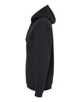 Independent Trading Co. EXP40SHZ Sherpa-Lined Full-Zip Hooded Sweatshirt #color_Black/ Natural