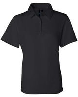 Sierra Pacific 5469 Women's Moisture Free Mesh Polo #color_Black