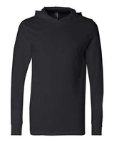 Bella + Canvas 3512 Unisex Jersey Long-Sleeve Hoodie #color_BLACK