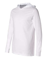 Bella + Canvas 3512 Unisex Jersey Long-Sleeve Hoodie #color_WHITE