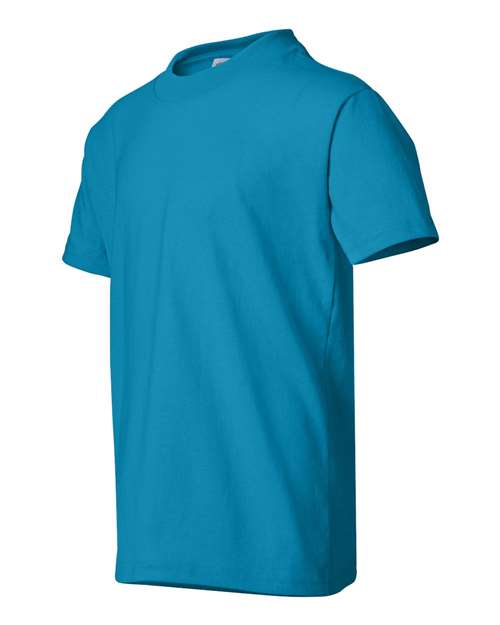 Hanes 5370 Youth 50/50 T-Shirt #color_TEAL