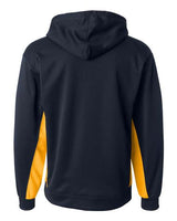 Badger 1454 Performance Fleece Hooded Sweatshirt #color_Navy/ Gold