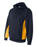 Badger 1454 Performance Fleece Hooded Sweatshirt #color_Navy/ Gold