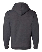 Bayside BA900 Adult  9.5oz., 80% cotton/20% polyester Full-Zip Hooded Sweatshirt #color_CHARCOAL HTHR
