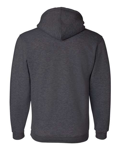 Bayside BA960 Adult 9.5 oz., 80/20 Pullover Hooded Sweatshirt #color_CHARCOAL HTHR