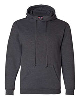 Bayside BA960 Adult 9.5 oz., 80/20 Pullover Hooded Sweatshirt #color_CHARCOAL HTHR