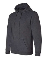 Bayside BA960 Adult 9.5 oz., 80/20 Pullover Hooded Sweatshirt #color_CHARCOAL HTHR