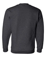 Bayside BA1102 Adult 9.5 oz., 80/20 Heavyweight Crewneck Sweatshirt #color_CHARCOAL HTHR