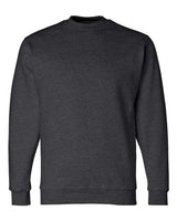 Bayside BA1102 Adult 9.5 oz., 80/20 Heavyweight Crewneck Sweatshirt #color_CHARCOAL HTHR