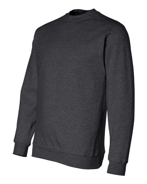 Bayside BA1102 Adult 9.5 oz., 80/20 Heavyweight Crewneck Sweatshirt #color_CHARCOAL HTHR