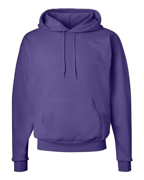Hanes P170 Unisex Ecosmart 50/50 Pullover Hooded Sweatshirt #color_PURPLE