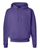 Hanes P170 Unisex Ecosmart 50/50 Pullover Hooded Sweatshirt #color_PURPLE