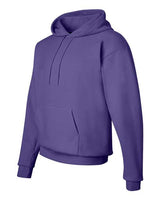 Hanes P170 Unisex Ecosmart 50/50 Pullover Hooded Sweatshirt #color_PURPLE