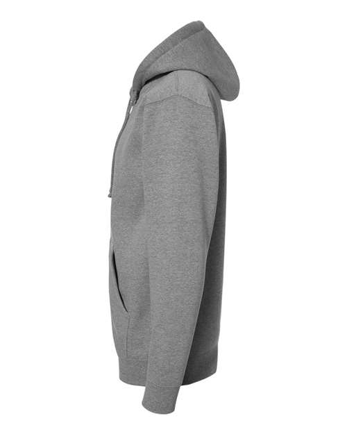 Independent Trading Co. IND4000Z Heavyweight Full-Zip Hooded Sweatshirt #color_Gunmetal Heather