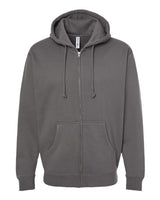 Independent Trading Co. IND4000Z Heavyweight Full-Zip Hooded Sweatshirt #color_Solid Charcoal