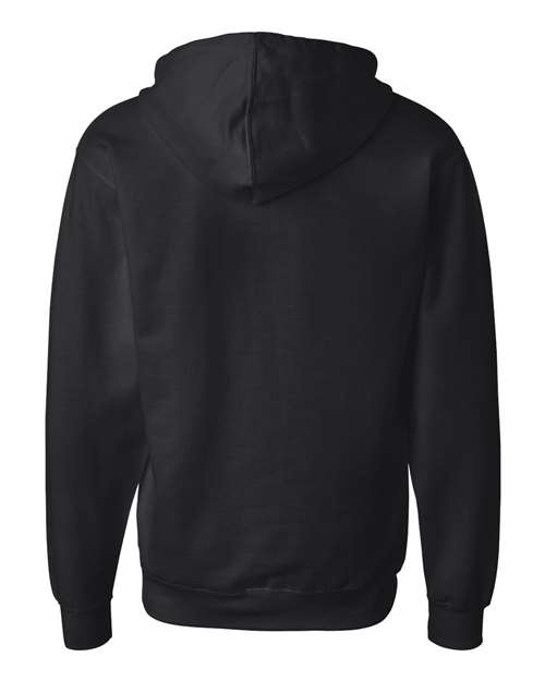 Independent Trading Co. SS4500Z Midweight Full-Zip Hooded Sweatshirt #color_Black