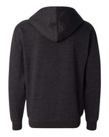 Independent Trading Co. SS4500Z Midweight Full-Zip Hooded Sweatshirt #color_Charcoal Heather