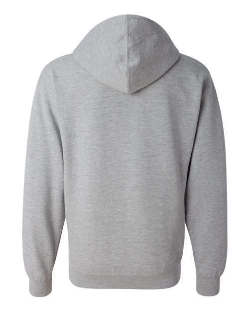 Independent Trading Co. SS4500Z Midweight Full-Zip Hooded Sweatshirt #color_Grey Heather