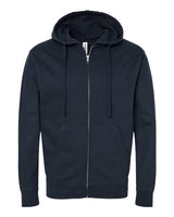 Independent Trading Co. SS4500Z Midweight Full-Zip Hooded Sweatshirt #color_Navy
