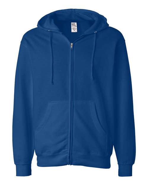 Independent Trading Co. SS4500Z Midweight Full-Zip Hooded Sweatshirt #color_Royal
