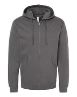 Independent Trading Co. SS4500Z Midweight Full-Zip Hooded Sweatshirt #color_Charcoal