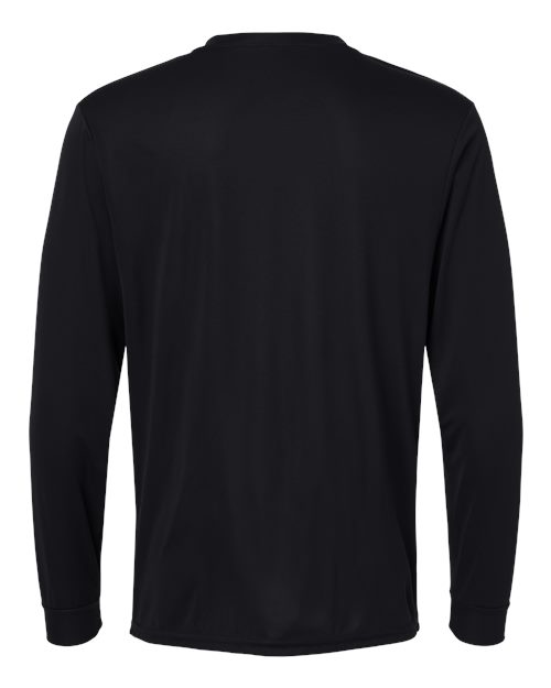 Augusta Sportswear 788 Adult Wicking Long-Sleeve T-Shirt #color_BLACK