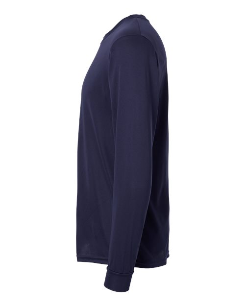 Augusta Sportswear 788 Adult Wicking Long-Sleeve T-Shirt #color_NAVY