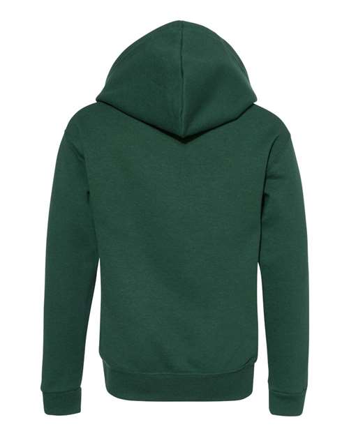 Jerzees 993B Youth NuBlend Fleece Full-Zip Hooded Sweatshirt #color_FOREST GREEN