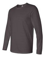 Gildan G644 Adult Softstyle Long-Sleeve T-Shirt #color_CHARCOAL