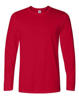 Gildan G644 Adult Softstyle Long-Sleeve T-Shirt #color_CHERRY RED