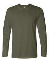 Gildan G644 Adult Softstyle Long-Sleeve T-Shirt #color_MILITARY GREEN
