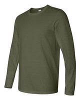 Gildan G644 Adult Softstyle Long-Sleeve T-Shirt #color_MILITARY GREEN