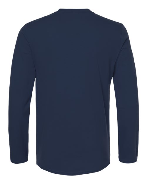 Gildan G644 Adult Softstyle Long-Sleeve T-Shirt #color_NAVY