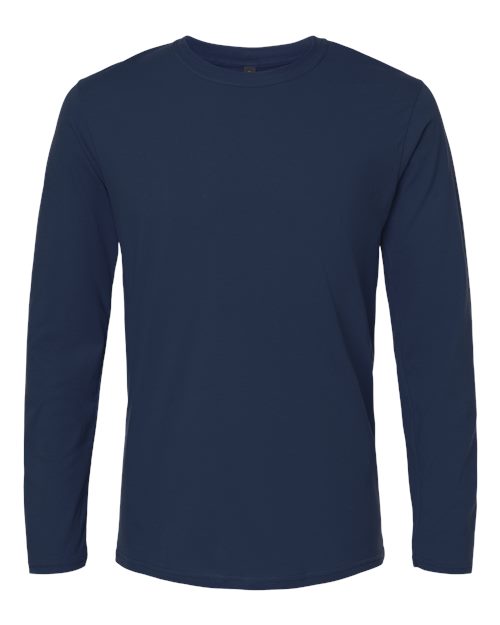 Gildan G644 Adult Softstyle Long-Sleeve T-Shirt #color_NAVY