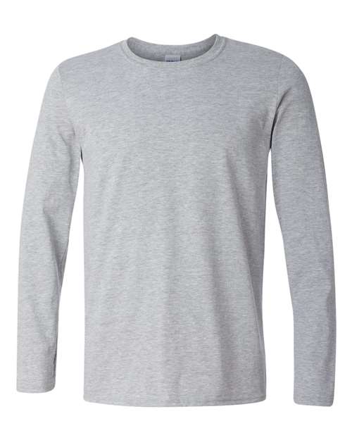 Gildan G644 Adult Softstyle Long-Sleeve T-Shirt #color_RS SPORT GREY