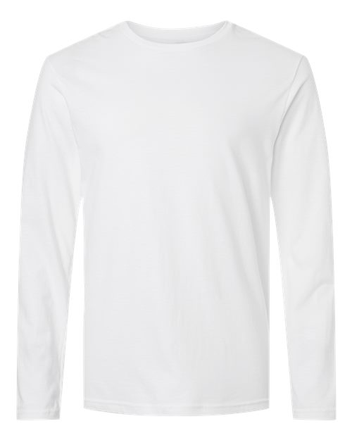 Gildan G644 Adult Softstyle Long-Sleeve T-Shirt #color_WHITE