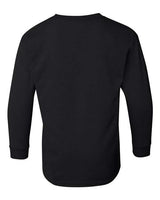 Gildan G540B Youth Heavy Cotton Long-Sleeve T-Shirt #color_BLACK
