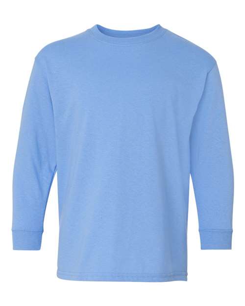 Gildan G540B Youth Heavy Cotton Long-Sleeve T-Shirt #color_CAROLINA BLUE