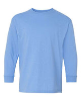 Gildan G540B Youth Heavy Cotton Long-Sleeve T-Shirt #color_CAROLINA BLUE