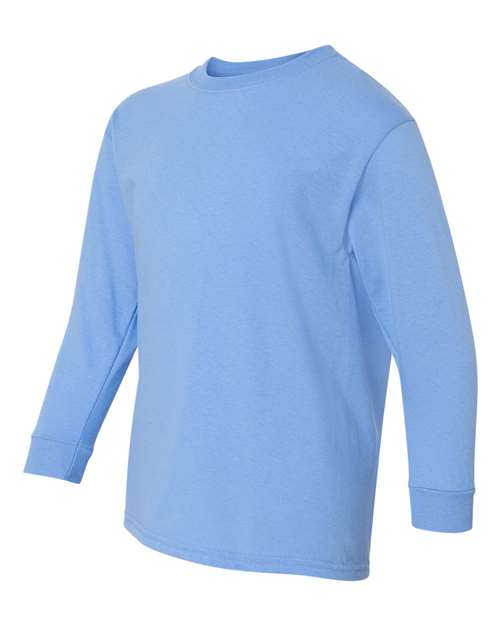 Gildan G540B Youth Heavy Cotton Long-Sleeve T-Shirt #color_CAROLINA BLUE