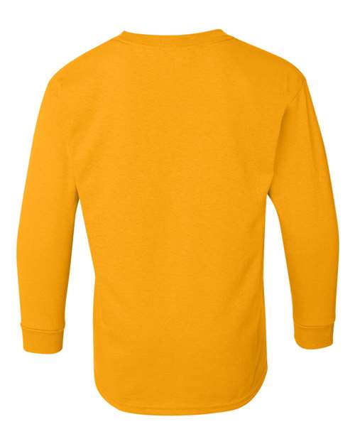 Gildan G540B Youth Heavy Cotton Long-Sleeve T-Shirt #color_GOLD