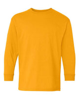 Gildan G540B Youth Heavy Cotton Long-Sleeve T-Shirt #color_GOLD