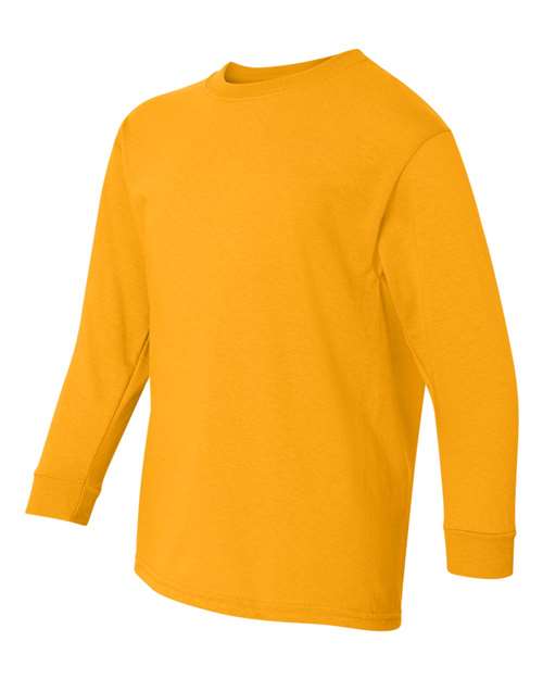 Gildan G540B Youth Heavy Cotton Long-Sleeve T-Shirt #color_GOLD