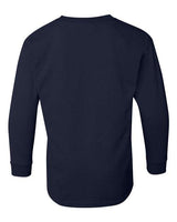 Gildan G540B Youth Heavy Cotton Long-Sleeve T-Shirt #color_NAVY