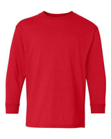 Gildan G540B Youth Heavy Cotton Long-Sleeve T-Shirt #color_RED